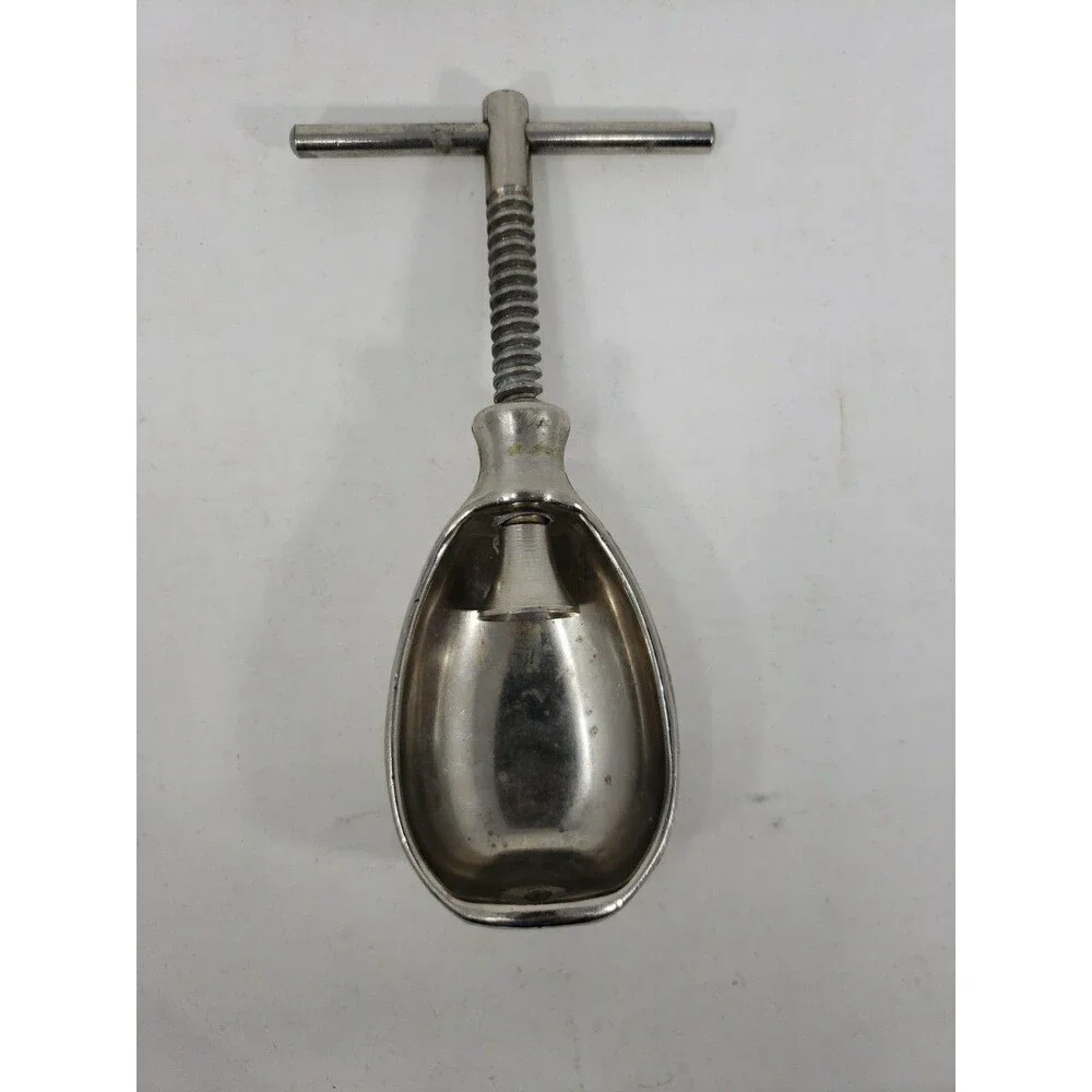 Vintage Nut Cracker Screw Type T-Handle Pineapple Shaped All Metal HMQ Style